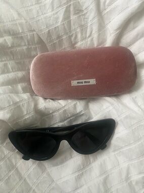 Miu Miu Black Cat Eye Sunglasses